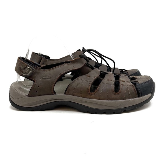 Abeo | Men's Leather Denver Closed Toe Sandals Size 12 - Picture 2 of 10